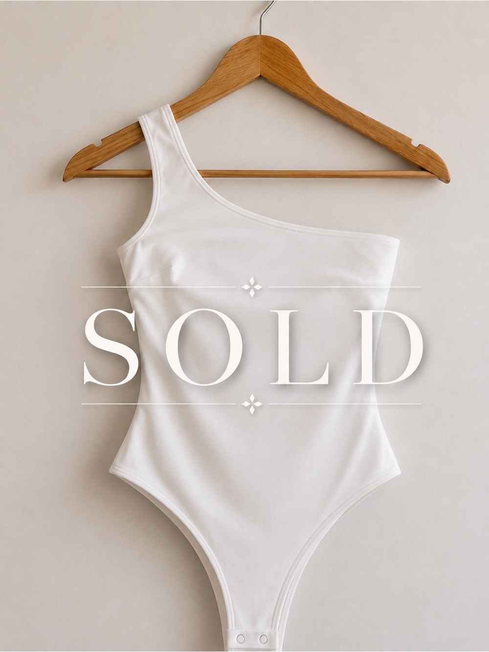 Dynamite White One-Shoulder Kids Bodysuit
